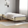 vidaXL Bed Frame Sonoma Oak Engineered Wood, Metal Small Single Durable
