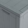 vidaXL Storage Box Grey Polypropylene Large Storage Garden Storage Box