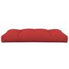 vidaXL Pallet Cushion Red 100% polyester 47.2"x31.5"x4.7