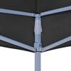 vidaXL Party Tent Roof 19.7'x9.8' Black 0.9 oz/ft²