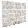 vidaXL 3D Wall Panels with Light Gray Brick Design 10 pcs EPS