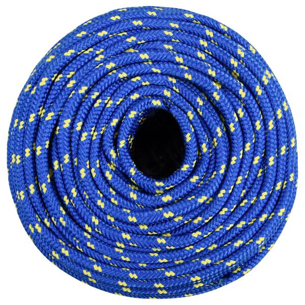 vidaXL Boat Rope Blue 0.39 " 328.1 ' Polypropylene