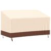 vidaXL Bench Cover Beige and brown 600D oxford with PVC coating Large