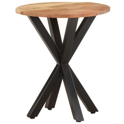 vidaXL Side Table 18.9"x18.9"x22" Solid Acacia Wood
