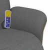 vidaXL Massage Recliner Chair Dark grey 100% polyester, plywood, metal