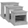 vidaXL Coffee Table Set of 3 Concrete grey Engineered wood Set of 3