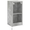 vidaXL TV Wall Cabinet Concrete Grey Engineered Wood Medium