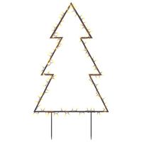 vidaXL Christmas Light Decoration with Spikes Tree 115 LEDs 35.4"