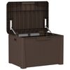 vidaXL Garden Storage Box Brown Polypropylene (PP) Large