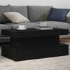 vidaXL Coffee Table Black Oak Engineered Wood Medium Coffee Table
