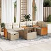 vidaXL Garden Sofa Set Beige