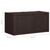 vidaXL Cushion Box Brown Polypropylene Large Cushion Box Rectangular