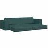 vidaXL Sofa Bed Dark Green 96.46 x 30.71 x 30.31 in Velvet