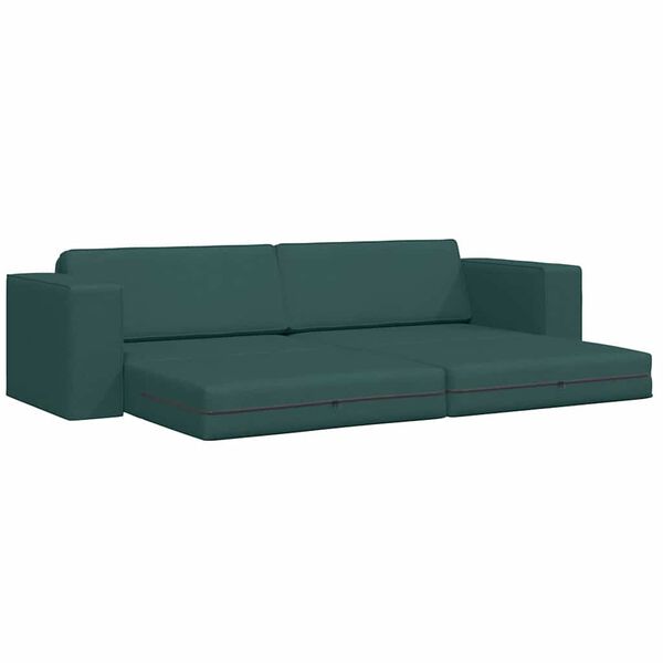 vidaXL Sofa Bed Dark Green 96.46 x 30.71 x 30.31 in Velvet