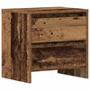 vidaXL Bedside Cabinet 2 pcs Old Wood 17.72 x 13.39 x 17.52 in