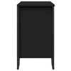 vidaXL Bathroom Sink Cabinet Black Engineered wood Standard