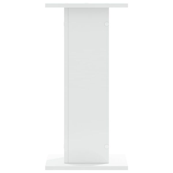 vidaXL Plant Stand White Engineered wood 2 pieces, 11.8x11.8x23.6 in