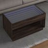 vidaXL Coffee Table Brown Oak Engineered wood, Glass Large Coffee Table