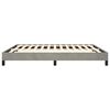 vidaXL Bed Frame Light Grey Velvet, plywood, engineered wood King