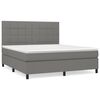 vidaXL Box Spring Bed Dark Grey