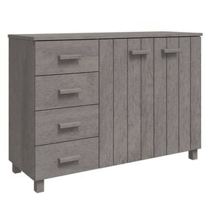 vidaXL Sideboard Light Grey Solid pinewood, MDF Medium Sideboard