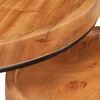 vidaXL Coffee Table Brown and black Solid Acacia wood Small and Medium