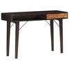 vidaXL Console Table Black and brown Solid reclaimed wood, MDF