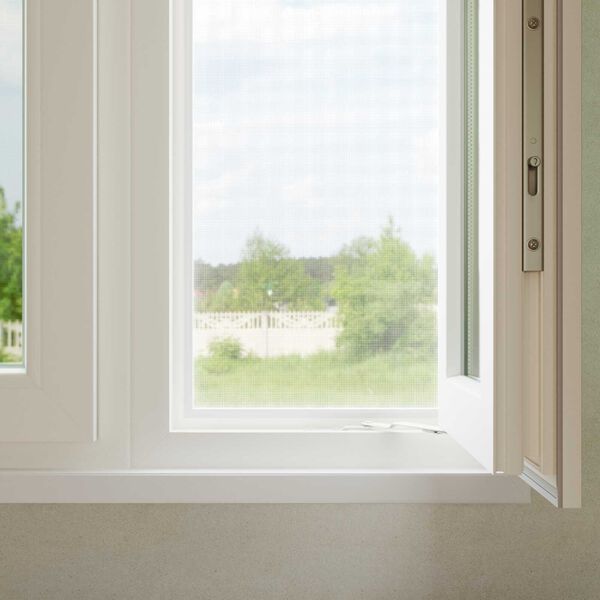 vidaXL Insect Mesh Screen White 31.50 x 393.70 in Fibreglass