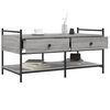 vidaXL Coffee Table Grey Sonoma Engineered wood, metal Medium