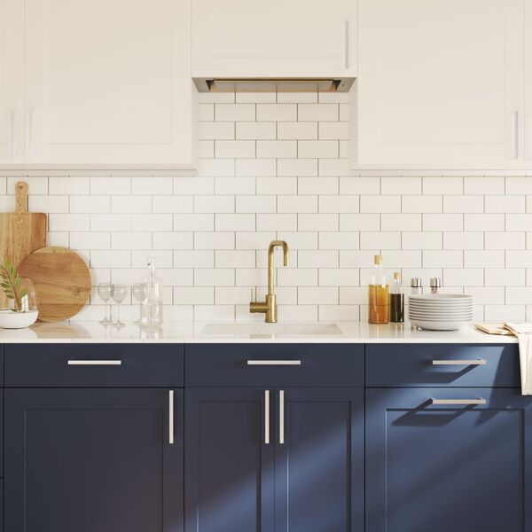 vidaXL Cabinet Handle Set of 20 Silver Stainless steel 8.0 in length