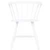 vidaXL Dining Chairs 2 pcs White Solid Rubber Wood