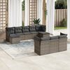 vidaXL Garden Sofa Set Grey, Dark grey