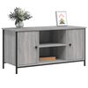 vidaXL TV Cabinet Grey Sonoma Engineered wood, Iron 39.4 x 15.7 x 19.7 in