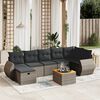 vidaXL Garden Sofa Set Gray