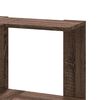 vidaXL Corner Bookcase 3-Tier Brown Oak 19.7x19.7x40.2" Engineered Wood
