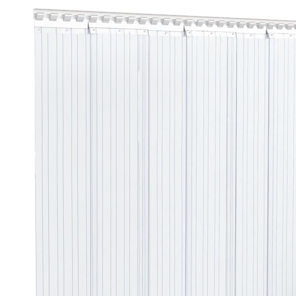 vidaXL Door Curtain Transparent 7.87"x0.06" 164' PVC
