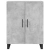 vidaXL Highboard Concrete grey Engineered wood, metal 27.4x13.4x70.9 in