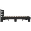 vidaXL Bed Frame Black Engineered wood Small Double Durable Bed Frame