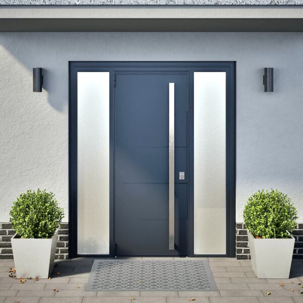 vidaXL Garden Planter Set of 2 Silver Stainless steel