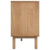 vidaXL Sideboard Brown and white Solid pine wood, engineered wood Medium