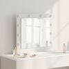 vidaXL Vanity Mirror with Mirror White 23.62 x 21.65 x 7.09 in