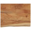 vidaXL Wall Shelf Natural wood Solid Acacia wood 19.7 x 15.7 in