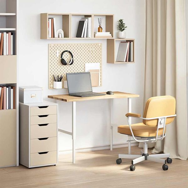 vidaXL Desk Top Natural Oak Solid Oak Wood 39.4 x 19.7 in Durable