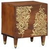 vidaXL Bedside Cabinet with Door 2 pcs Honey Brown
