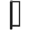 vidaXL Bar Table Leg Black Powder-coated steel Adjustable Levelers