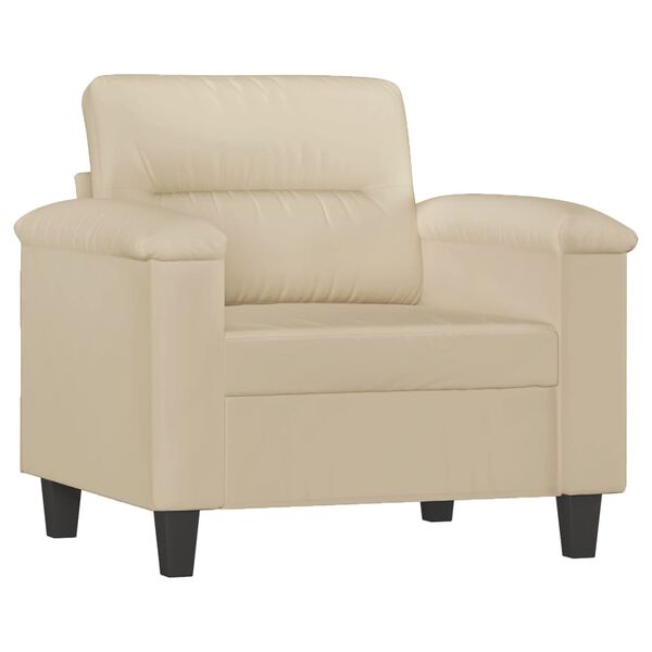 vidaXL Sofa Set Cream