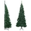 vidaXL Artificial Christmas Tree Green PVC and steel 70.9 in
