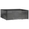 vidaXL Garden Furniture Cover Black Polyethylene, Aluminum Large