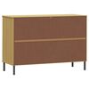vidaXL Sideboard Brown Solid pine wood Medium Sideboard Rectangular
