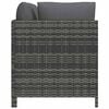 vidaXL Garden Lounge Set Gray PE rattan, steel Small Modular